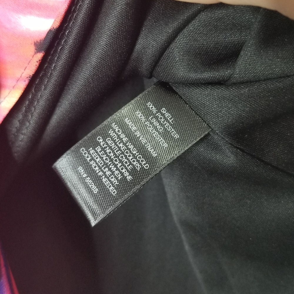 Express Multicolored Strapless Dress - Picture 4 of 6